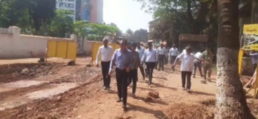 Revenue Minister inspects smart city works in St. Inez; seek public's cooperation amid work