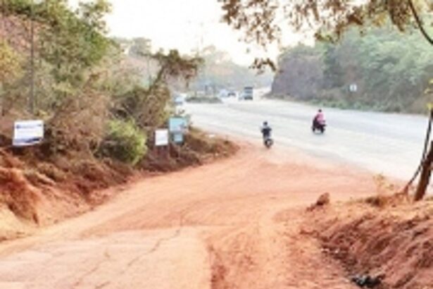 Ribandar's muddy roads  deflate 'Smart City' projections