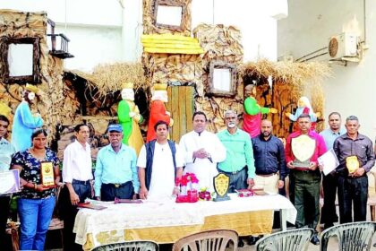 Richard Caldero of Verna
wins first prize in All-Goa
Crib Competition