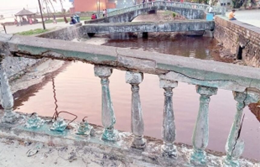 Rickety bridge at Colva cries for attention 1 Rickety bridge at Colva cries for attention