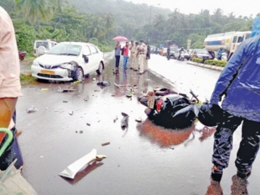Rider injured in Mangueshi mishap 1 Rider injured in Mangueshi mishap
