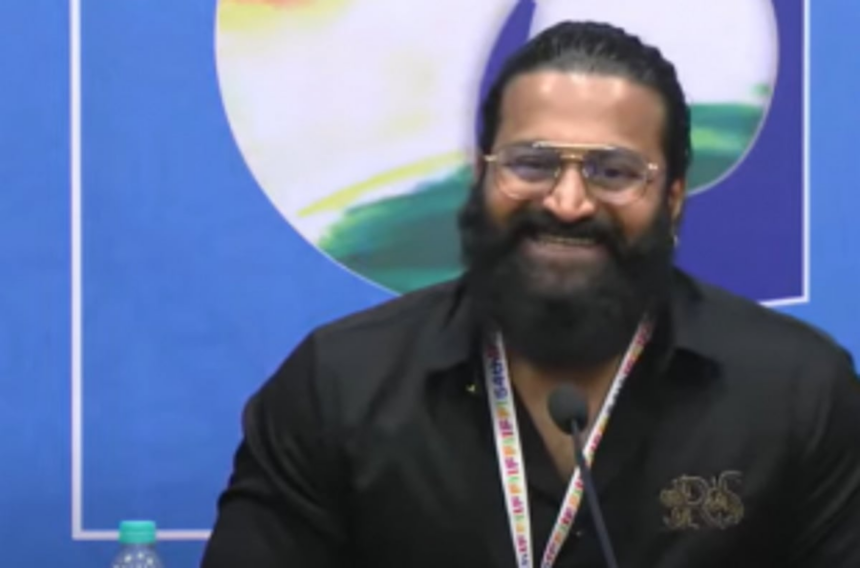 Rishab Shetty Shines at IFFI 54 with Acclaimed Film 'Kantara' and Advocates for Kannada Cinema Recognition