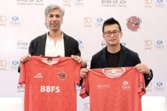 River of Joy football school inaugurated by Bhaichung Bhutia