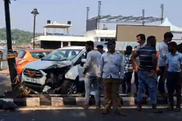 Road Accident Near Mermaid Garden, Panjim Leaves Bike Rider Injured