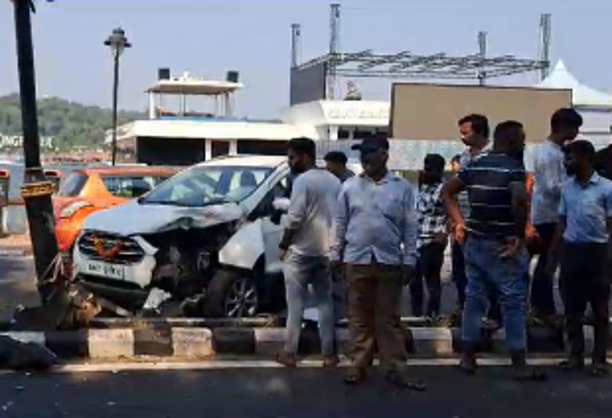 Road Accident Near Mermaid Garden, Panjim Leaves Bike Rider Injured