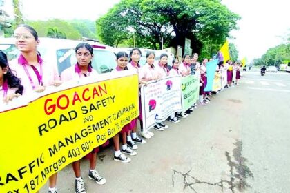 Road Safety Awareness Action organised at Nuvem
