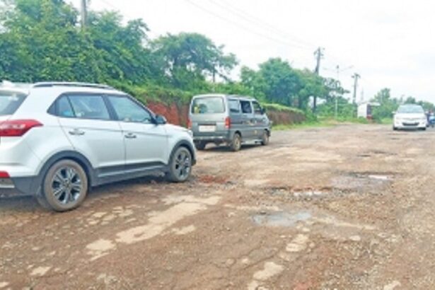 Road near Cupramodi cemetery turns unmotorable