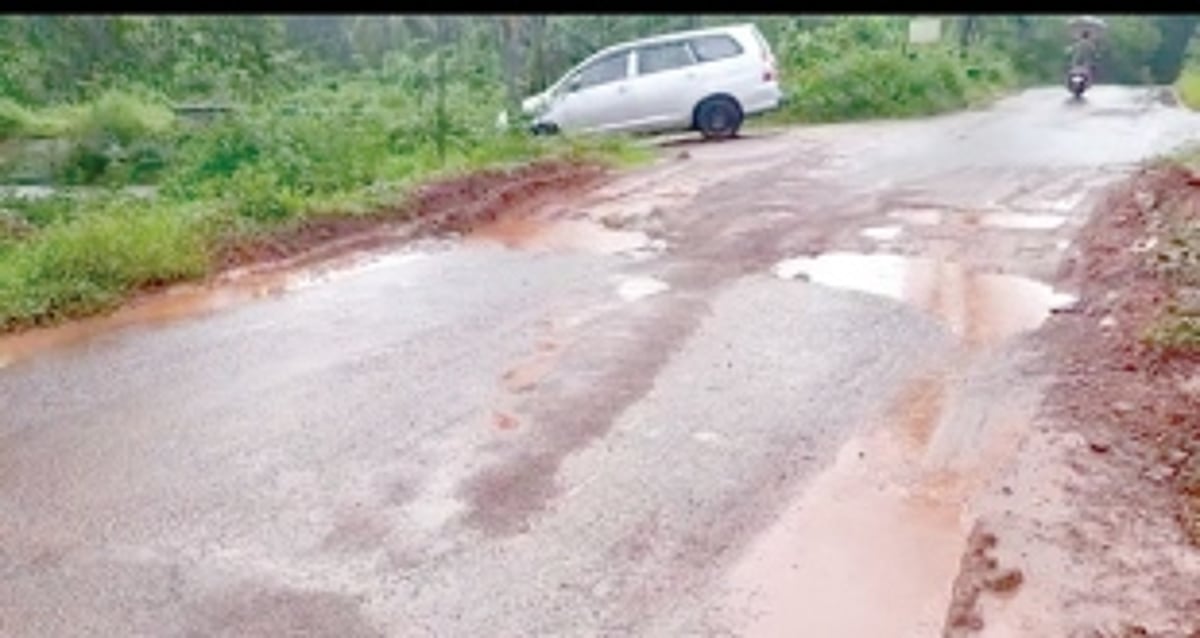 Road to Selaulim Dam via Dando in bad shape