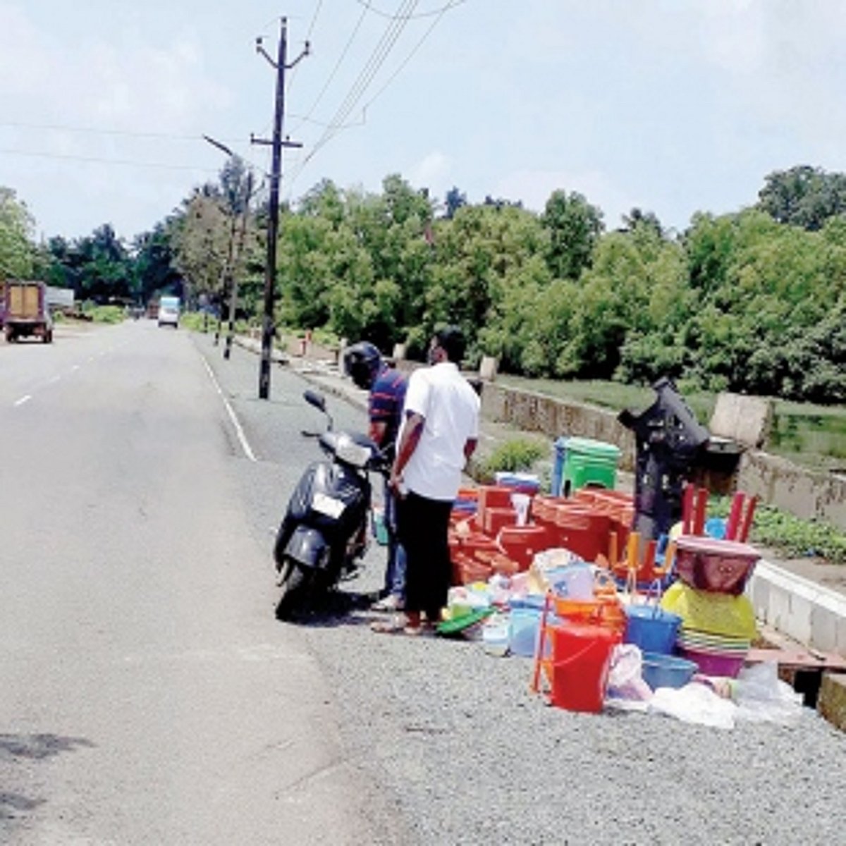 Road widened for encroachment?