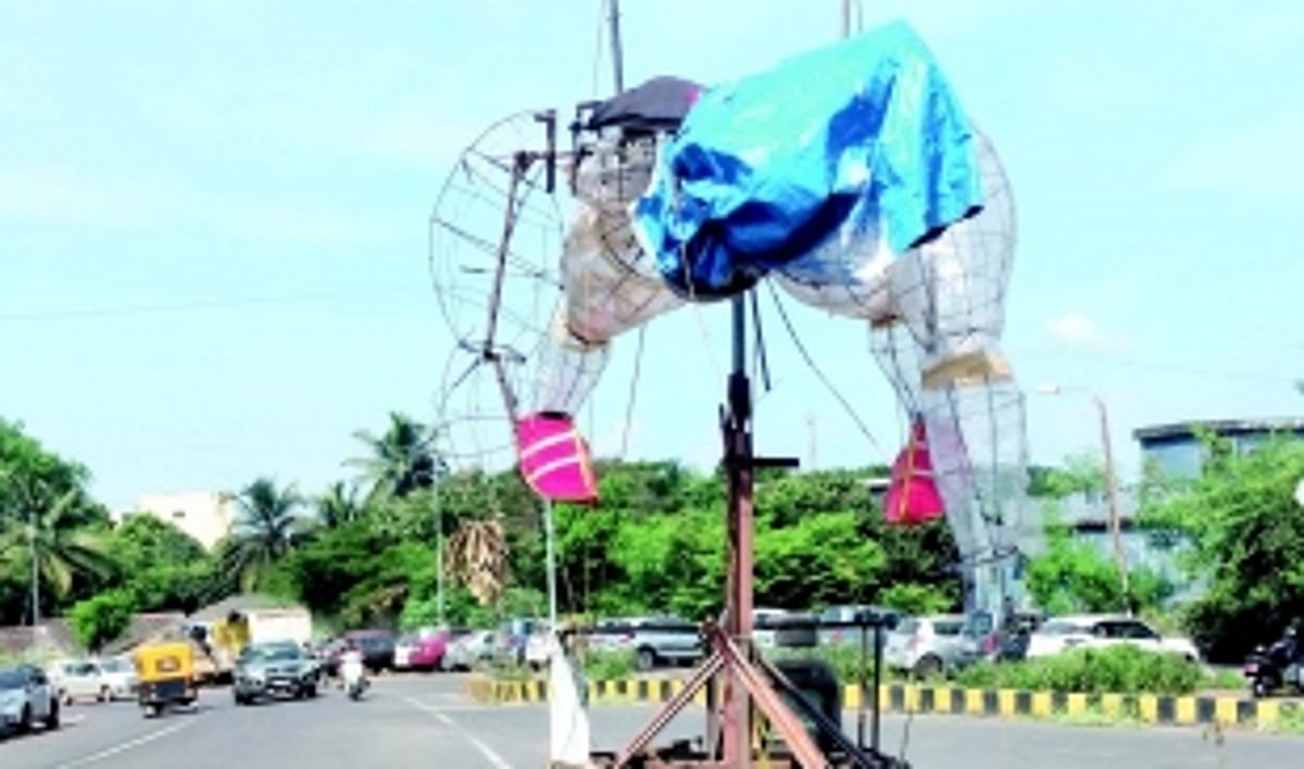 Roadside metal remains of Narkasur can cause mishaps