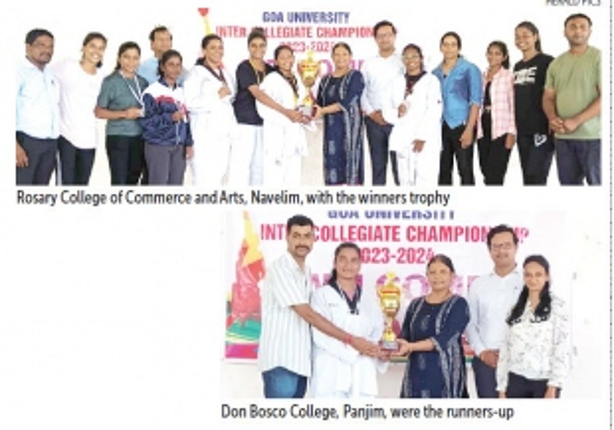 Rosary College inter-collegiate taekwondo champs