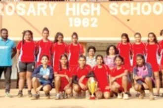 Rosary HS Navelim defeat Chubby Cheeks HS to clinch U-17 State Handball Champions