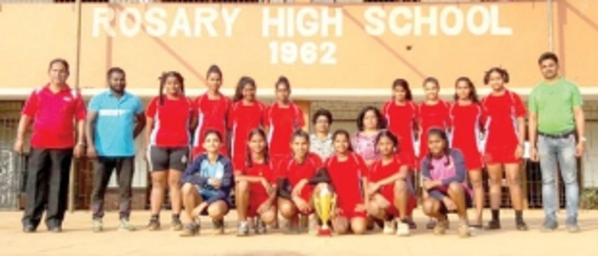 Rosary HS Navelim defeat Chubby Cheeks HS to clinch U-17 State Handball Champions