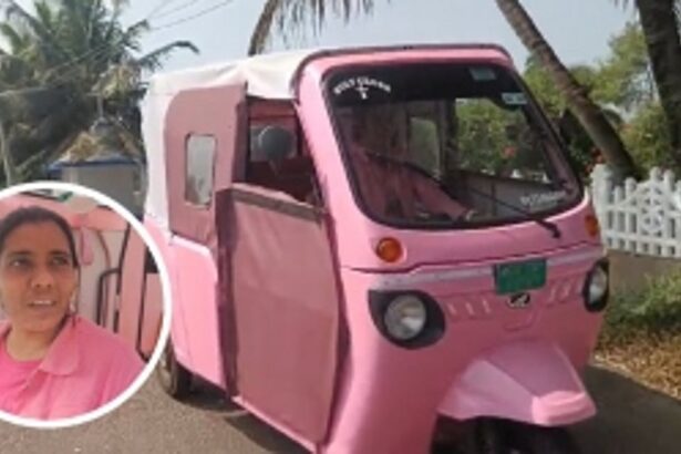 Rospin Rodrigues Paves the Way as South Goa's First Lady Driving a Pink Electric Auto Rickshaw
