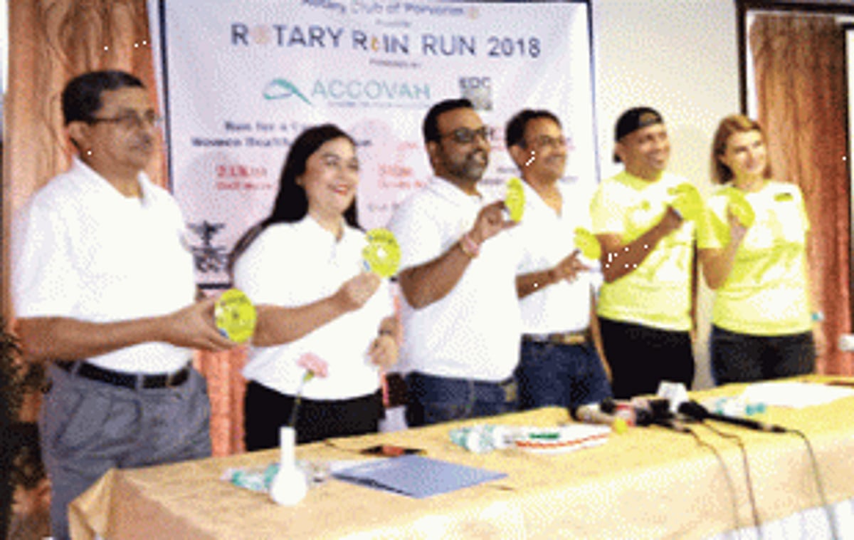 Rotary Rain Run anthem by Varun Carvalho launched