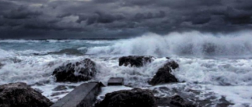 Rough weather conditions prevent traditional fishermen from venturing into sea