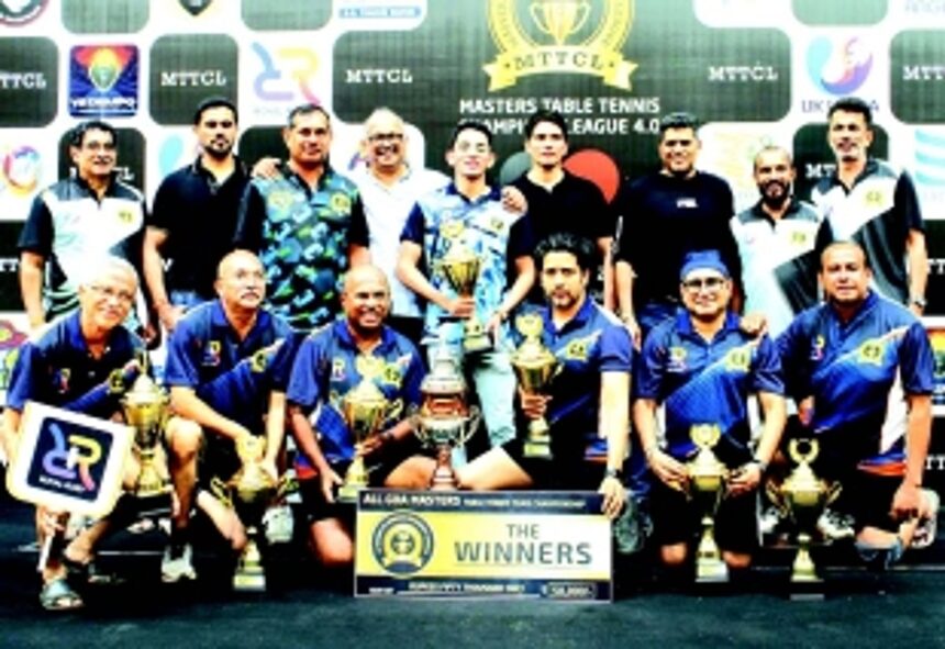 Royal Ruby crowned table tennis champions