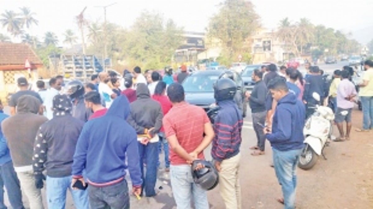 Ruckus in Nuvem following accident