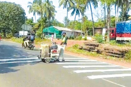 Rumbler strips installed at accident-prone zone in Usgao