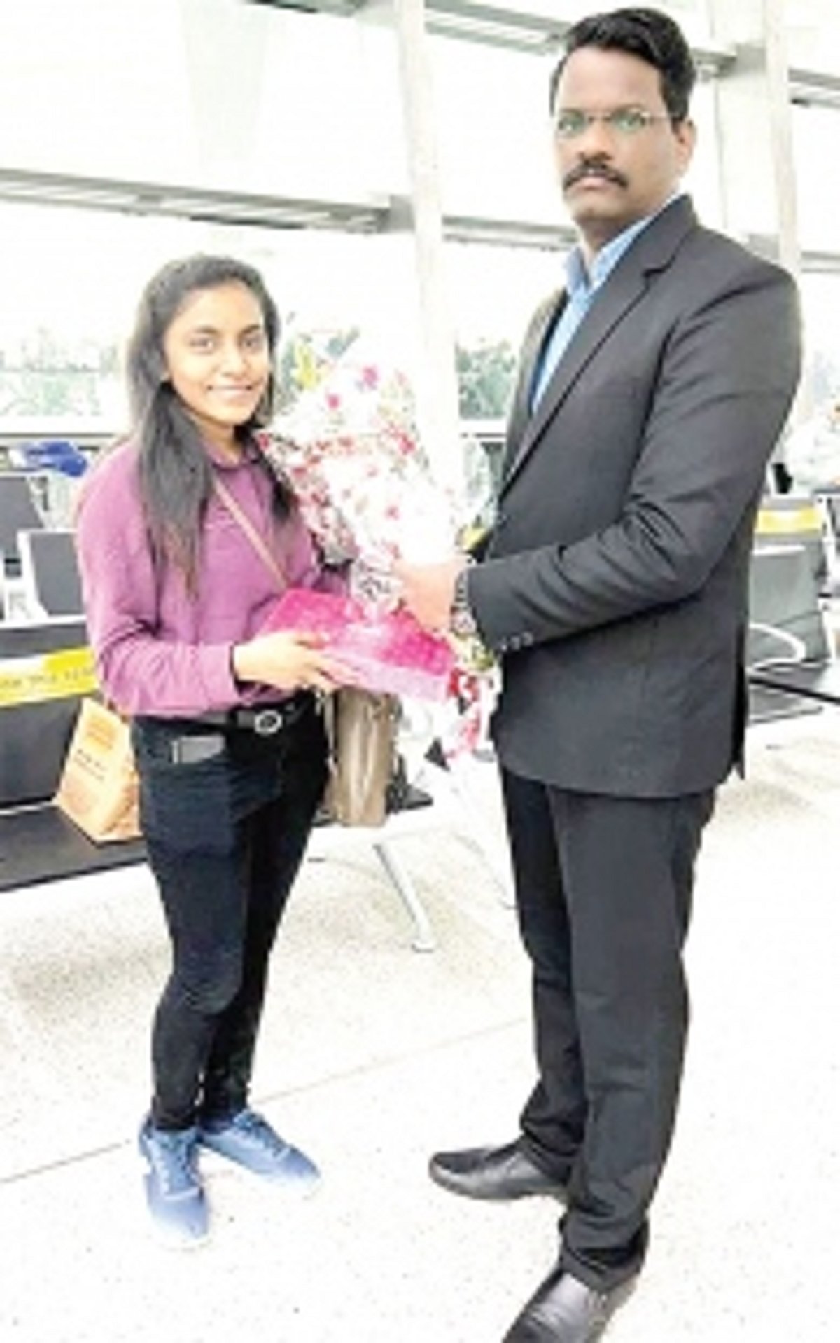 Rupal Gosavi returns home safely