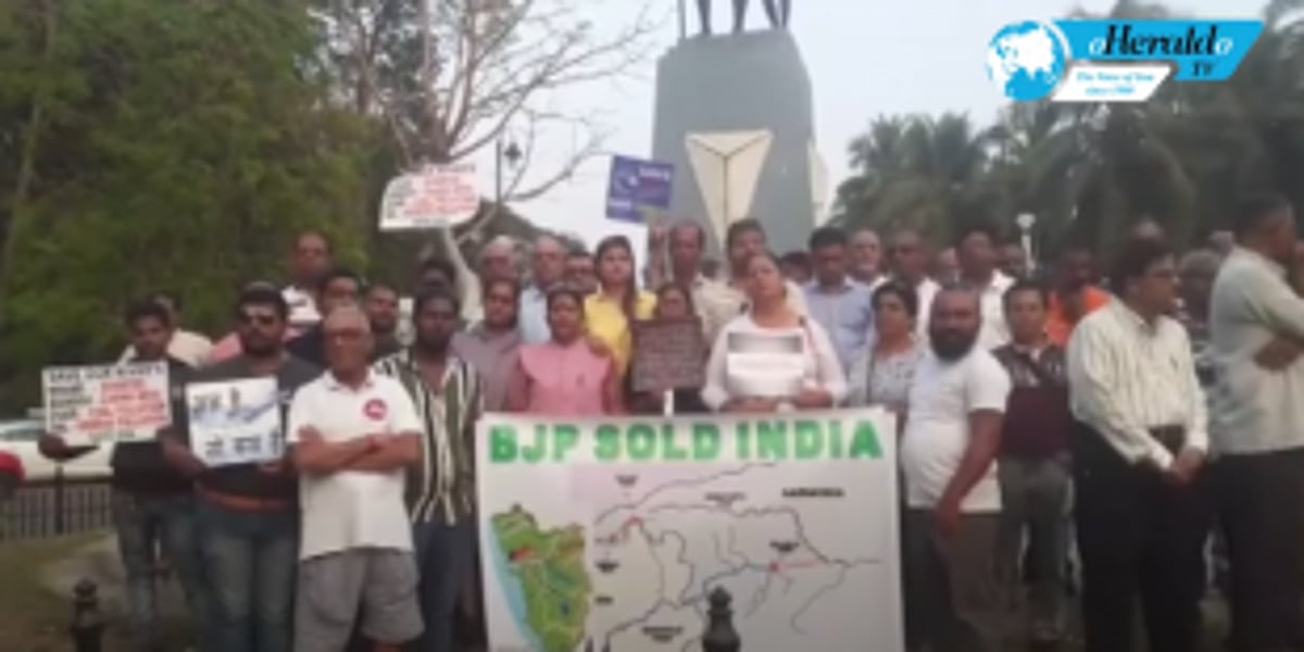 SAVE MHADEI: Goans & Activists on protest over Mhadei at Old Goa