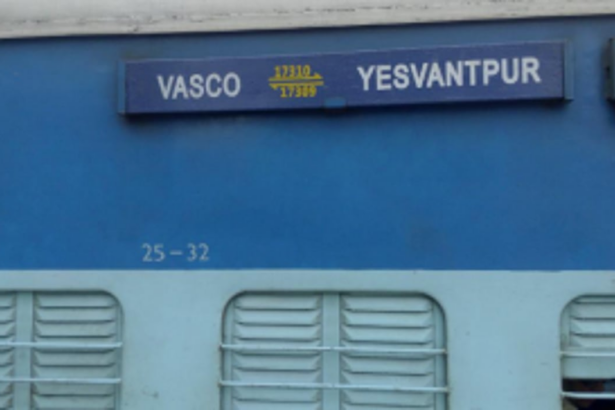 SCRCA wants timings  of Vasco-Yeshwantpur   daily express changed