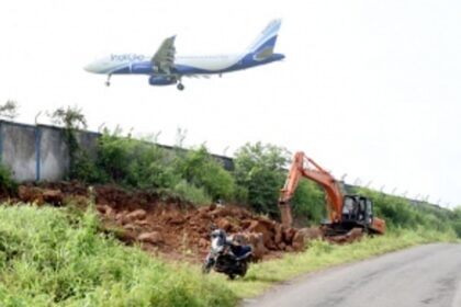 SECURITY BREACH? Excavator digging along airport wall but authorities clueless