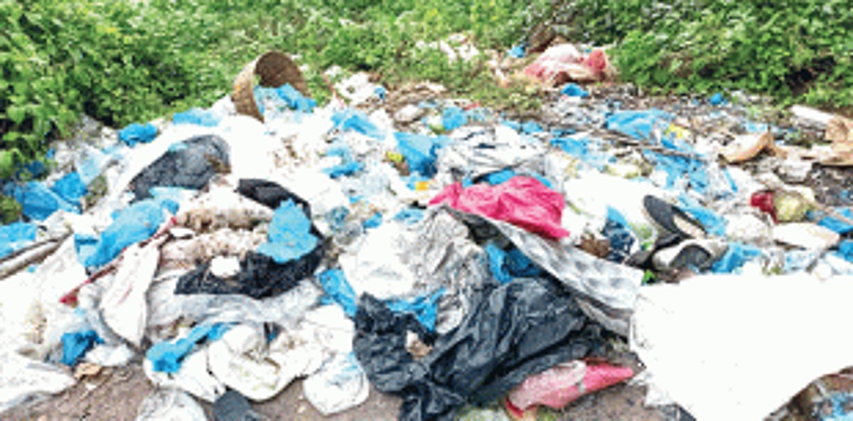 SGPDA market  vicinity turned into garbage ground
