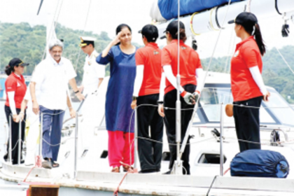 SHE SAILS, SHE SOARS FROM GOA SHORES