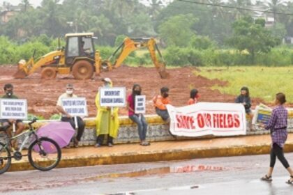 SOFT protests construction of Taleigao panchayat ghar