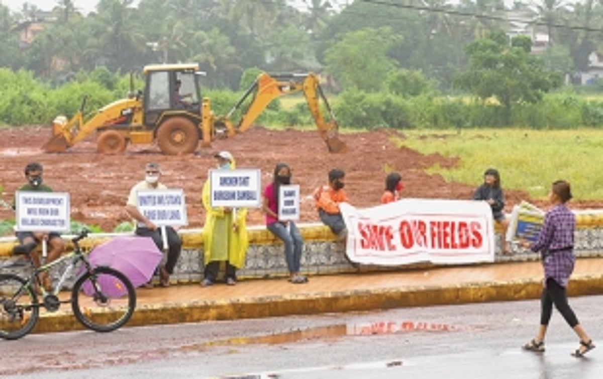 SOFT protests construction of Taleigao panchayat ghar
