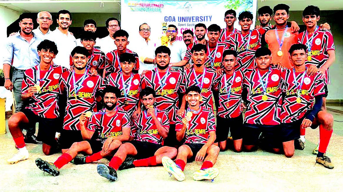 SS Dempo College clinch Goa University
Inter Collegiate Football Men C’ship title