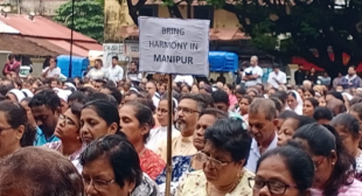 ST community gathers in solidarity with Manipur at Margao