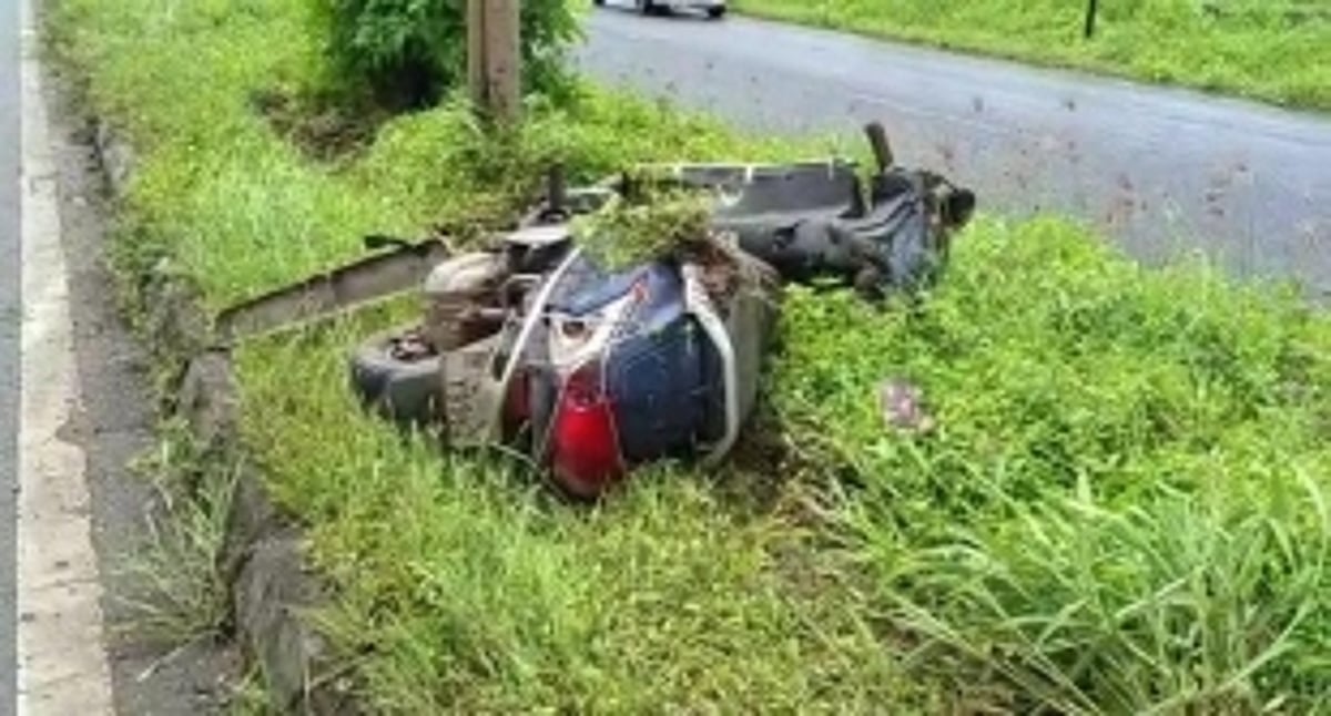 SUV hits scooter along Verna highway; rider injured