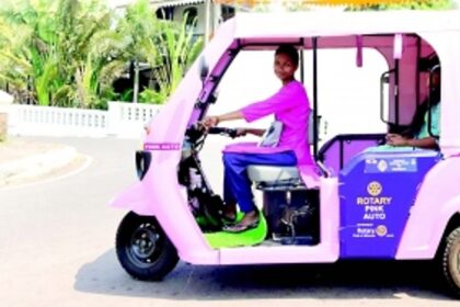 Safe, reliable and affordable: Aldona’s Mukti Nagvekar and her zippy pink e-rickshaw are a boon for women