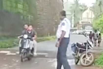 Safety last? Ponda’s daredevil bikers wear helmets only to avoid fines