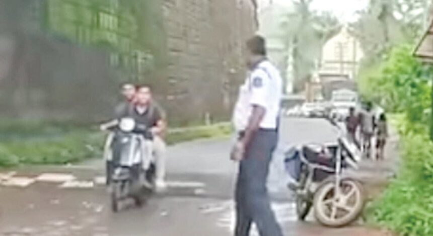 Safety last? Ponda’s daredevil bikers wear helmets only to avoid fines