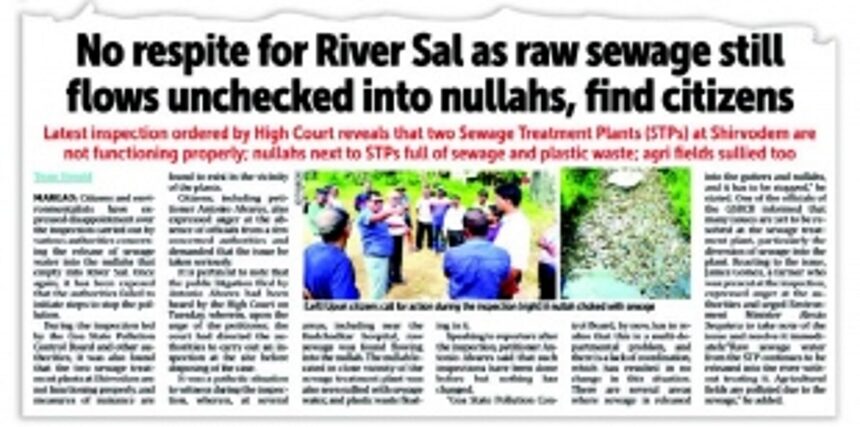 Saipem Lake pollution: Has Master Plan factored in Margao’s sewage disposal woes, asks HC petitioner
