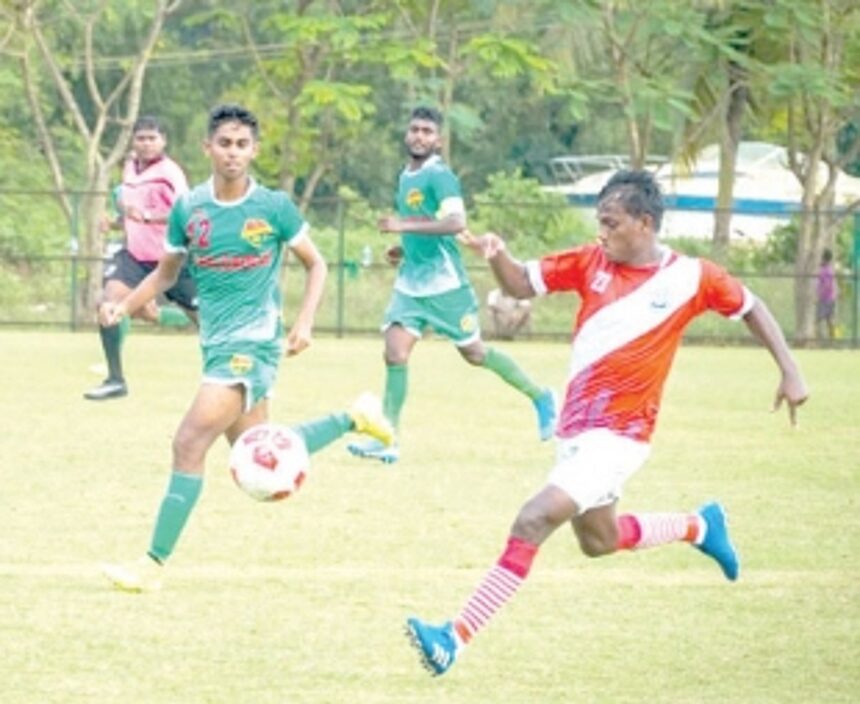 Salgaocar FC down Velsao SCC 1 Salgaocar FC down Velsao SCC