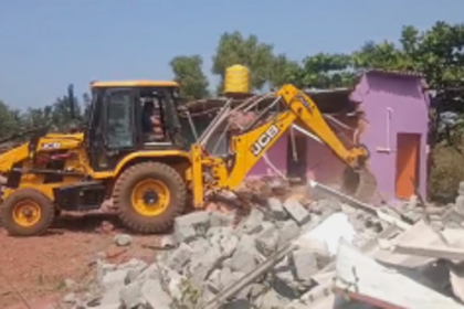 Sancoale Communidade Demolishes 64 Illegal Houses at Birla Zuarinagar