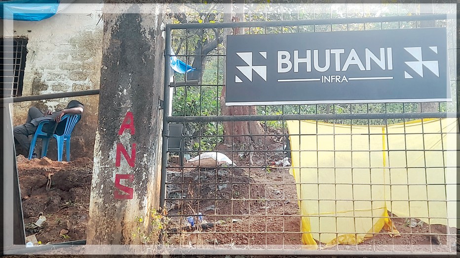 Sancoale Locals Protest as Bhutani Infra Brings Machinery with Police Protection