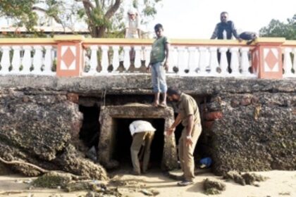 Sand chokes Panjim’s main cross drains
