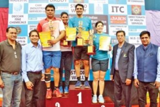 Sandhya, Ashutosh and Leena win titles