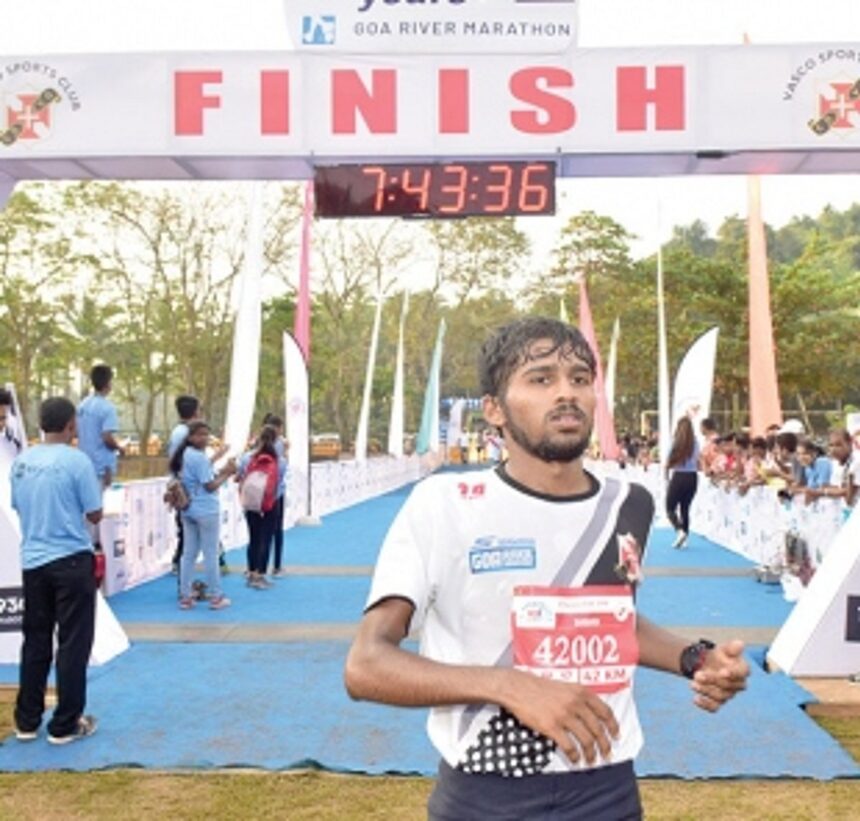 Sangamesh finishes first at Goa Marathon 1 Sangamesh finishes first at Goa Marathon