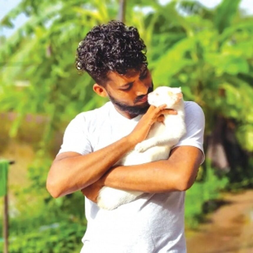 Sangolda youth Rudy Alvares finds peace  and purpose in the company of animals