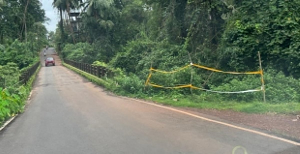 Sanguem councillor pushes for urgent installation of barricades at Taripanto Bridge
