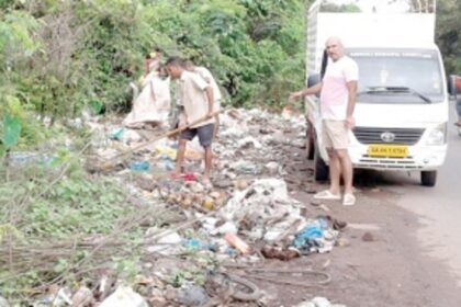 Sanquelim Municipality clears highway garbage
