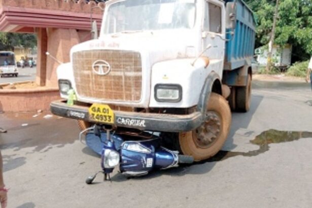 Sanquelim rider seriously injured in truck-scooter collision