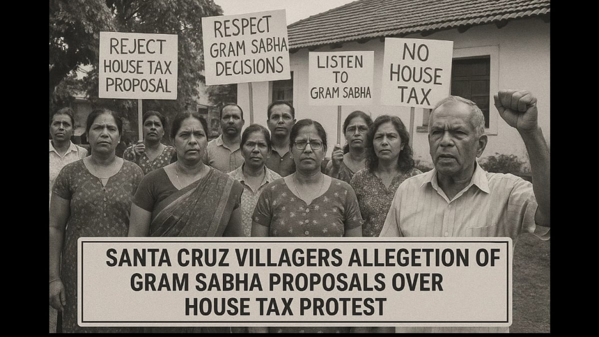 Santa Cruz Villagers Allege Rejection of Gram Sabha Proposals Over House Tax Protest 1 Santa Cruz Villagers Allege Rejection of Gram Sabha Proposals Over House Tax Protest