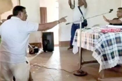 Sao Jose de Areal sabha turns chaotic, cops step in to bring situation under control
